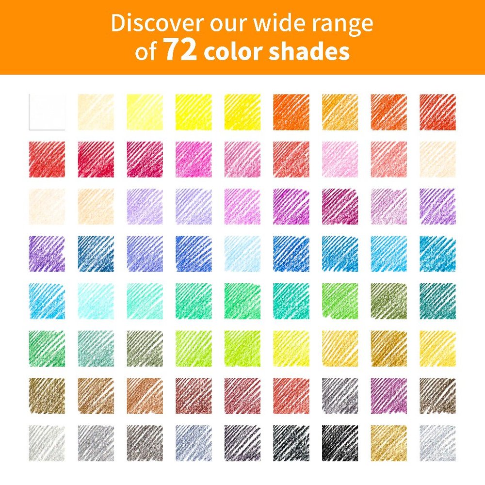 Pagos 72 Colored Pencils Set Premium Art Gift Box - Picture 5 of 8